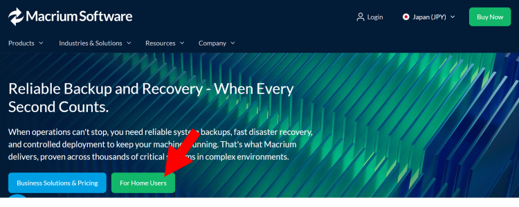 [For Home Users]をクリック