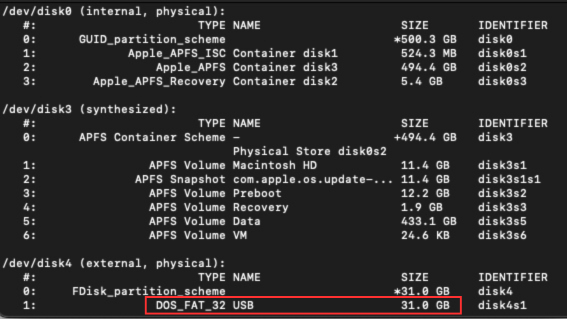 MacでUSBをターミナルから取り出し