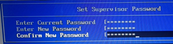 新しいパスワードを入力