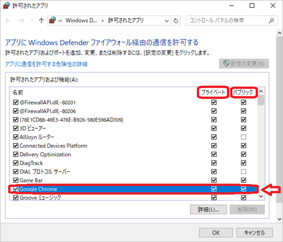 アクセスを許可する