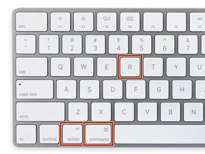 Intel搭載MacでmacOS復旧を起動する際の操作イメージ