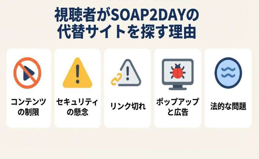 Soap2Dayの代替サービスを探す理由