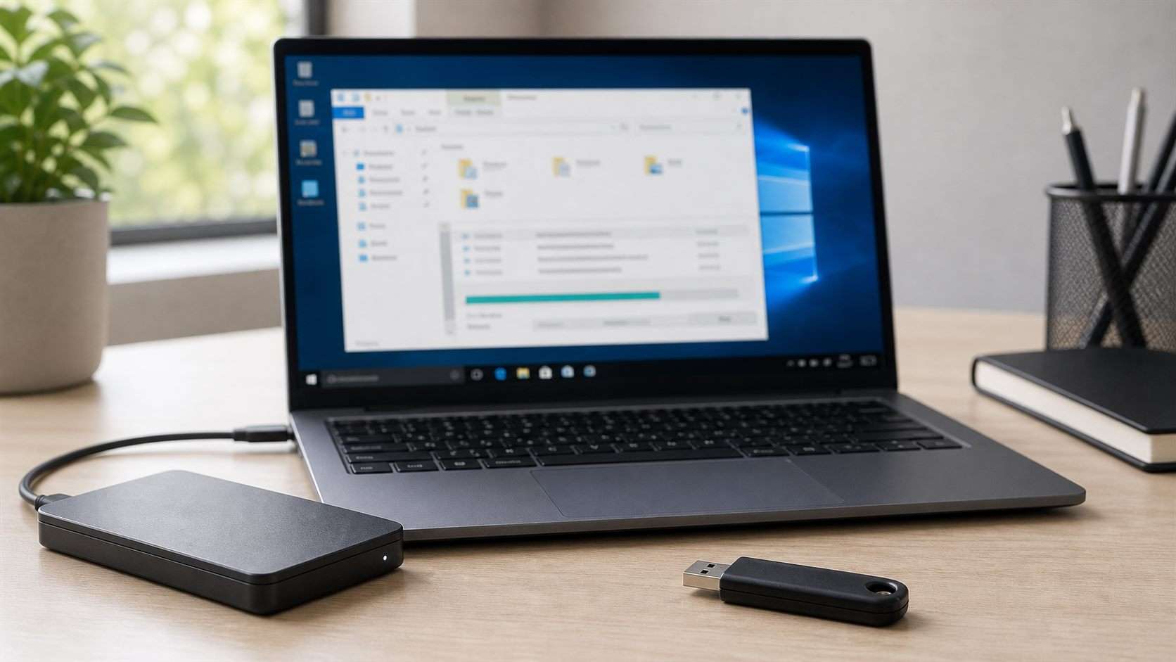 Windows 10が遅い時にタスクマネージャーで負荷を確認するイメージ