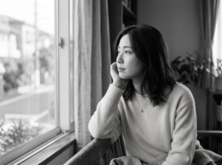 白黒化された写真の完成イメージ