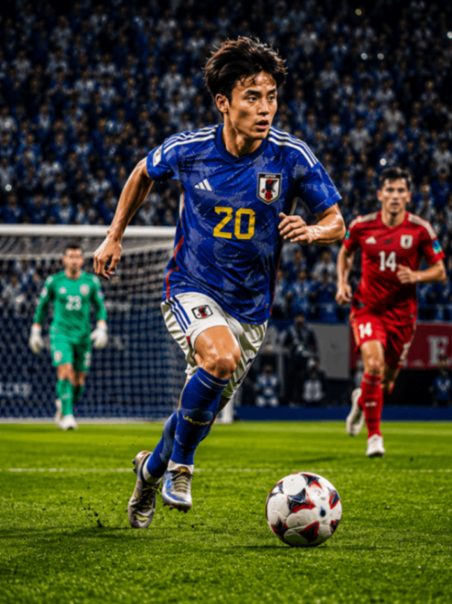 加工前のサッカー写真