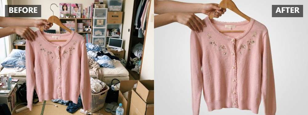 AI背景除去のAI処理イメージ