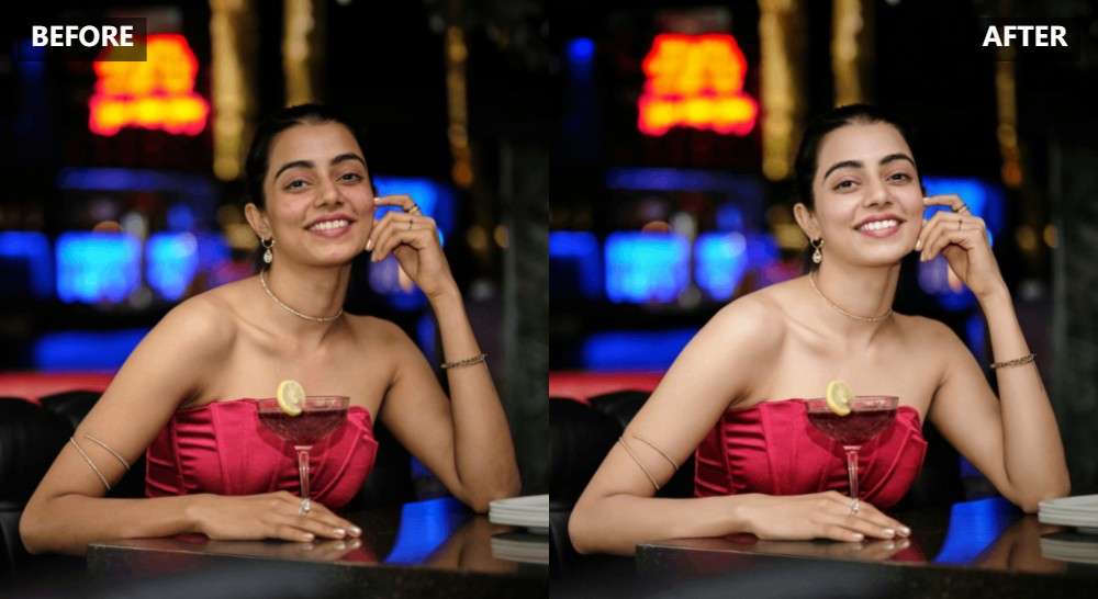 AI顔補正のAI処理イメージ