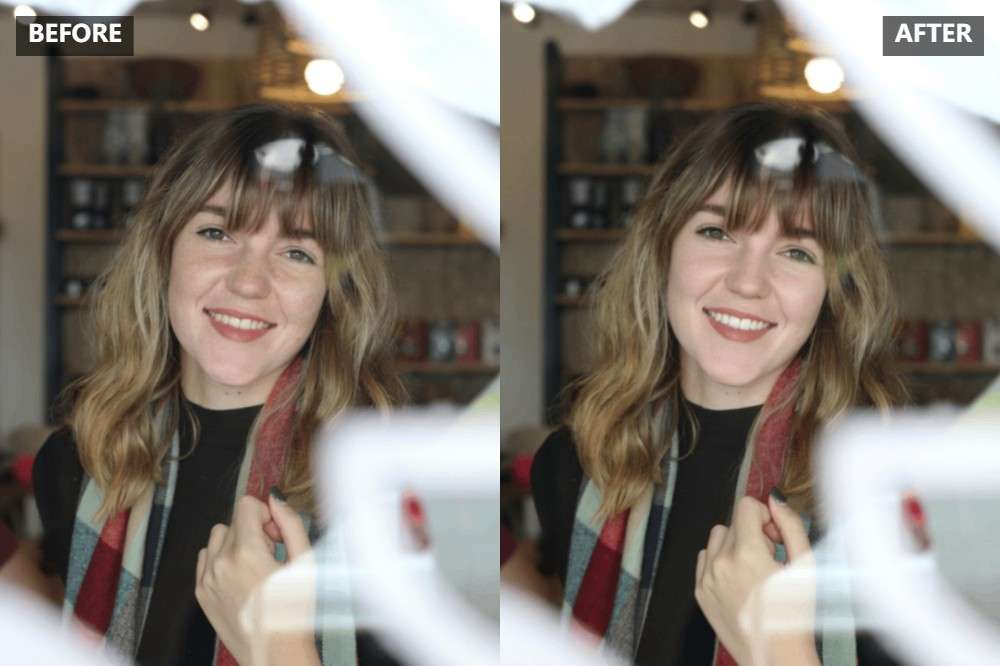 AI顔補正の処理イメージ